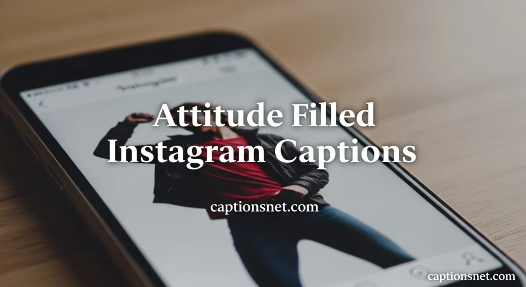 Attitude Filled Instagram Captions