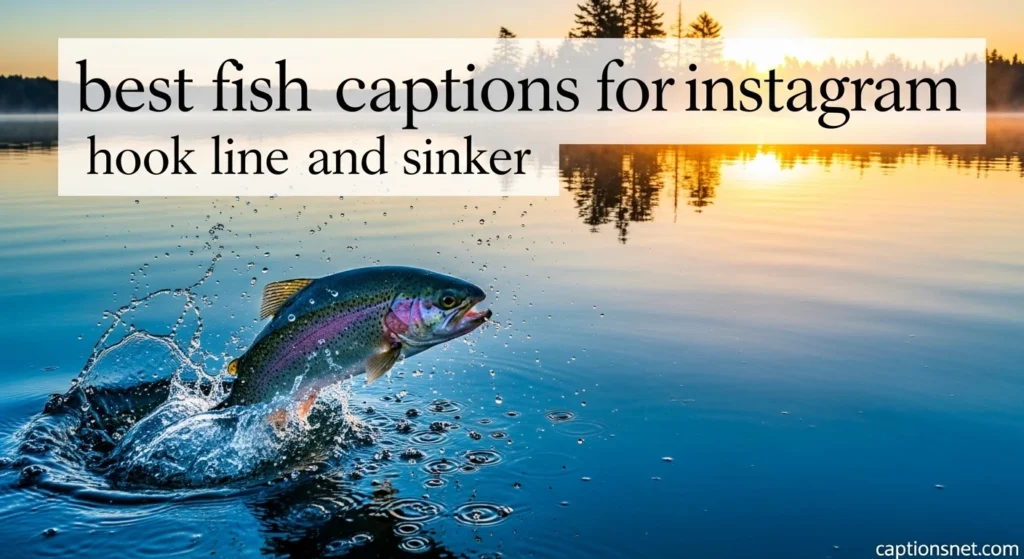 best fish captions for instagram hook line and sinker