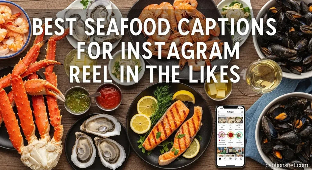 best seafood captions for instagram reel in the likes