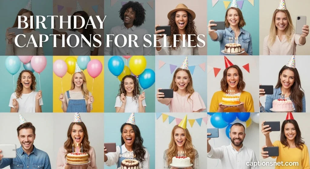 Birthday Captions for Selfies