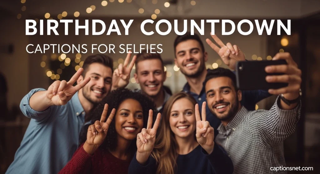 Birthday Countdown Captions for Selfies