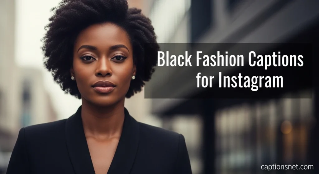 Black Fashion Captions for Instagram