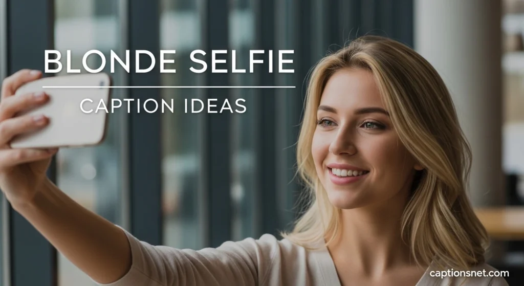 Blonde Selfie Caption Ideas