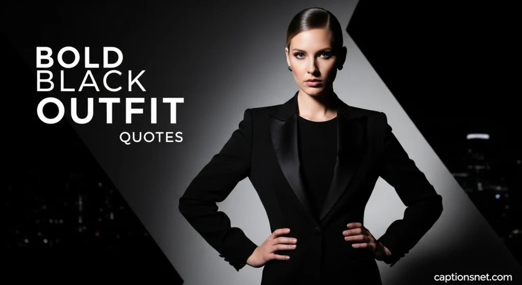 Bold Black Outfit Quotes