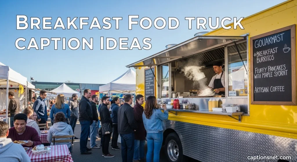  Breakfast Food Truck Caption Ideas
