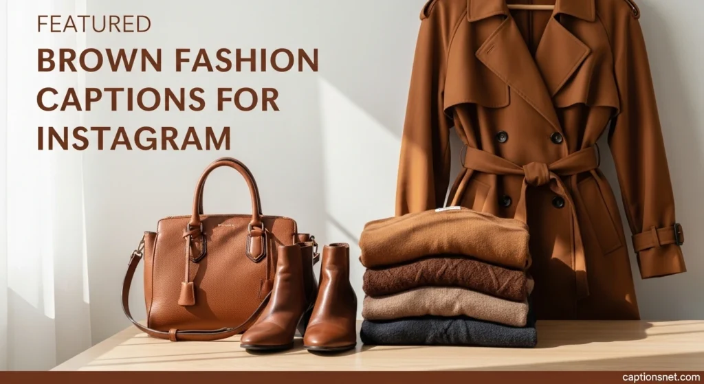 Brown Fashion Captions for Instagram