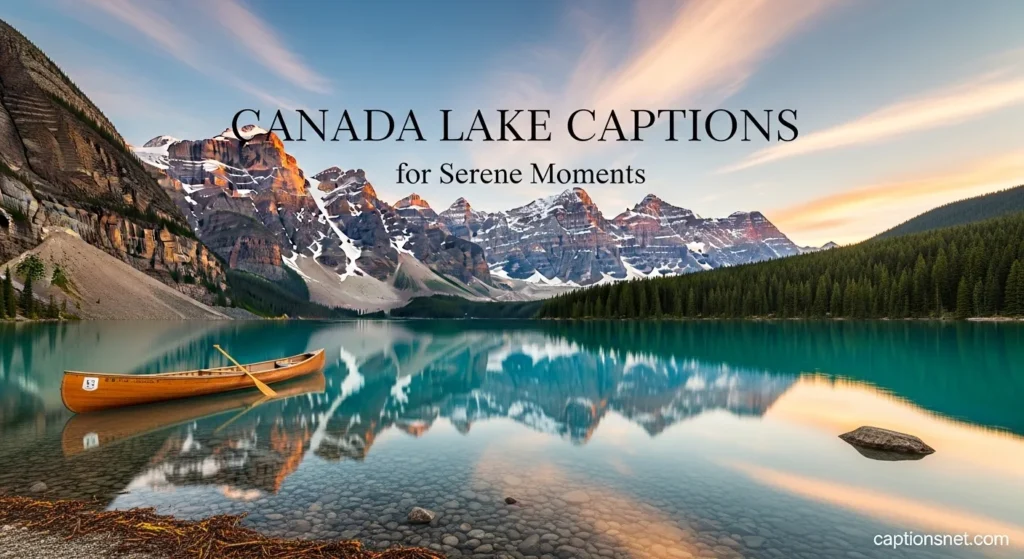 Canada Lake Captions for Serene Moments