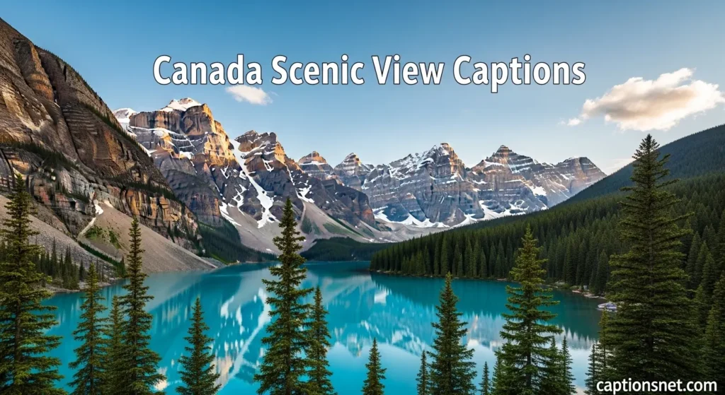 Canada Scenic View Captions