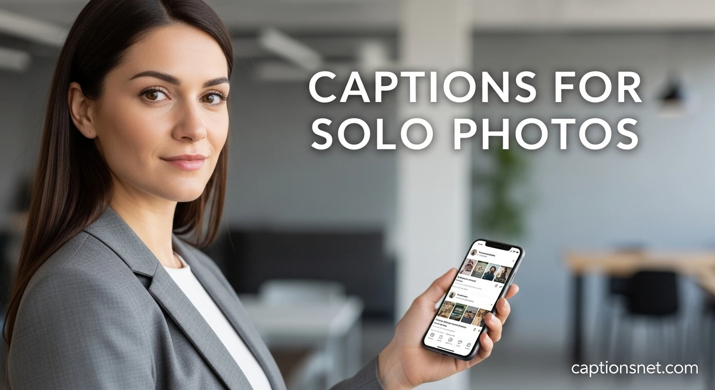 Single Photo Caption 310+ Captions for Solo Photos 2026 - Captions Net