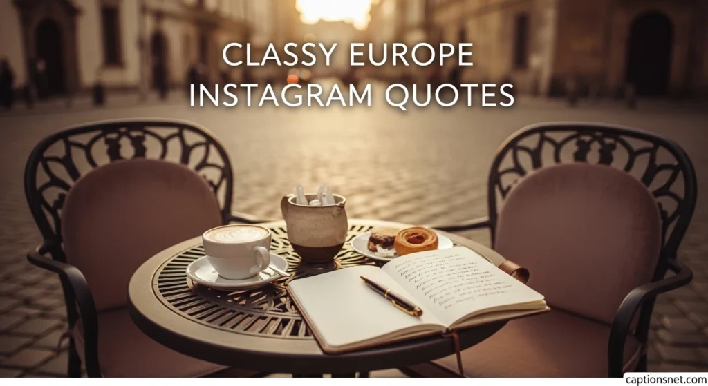 Classy Europe Instagram Quotes