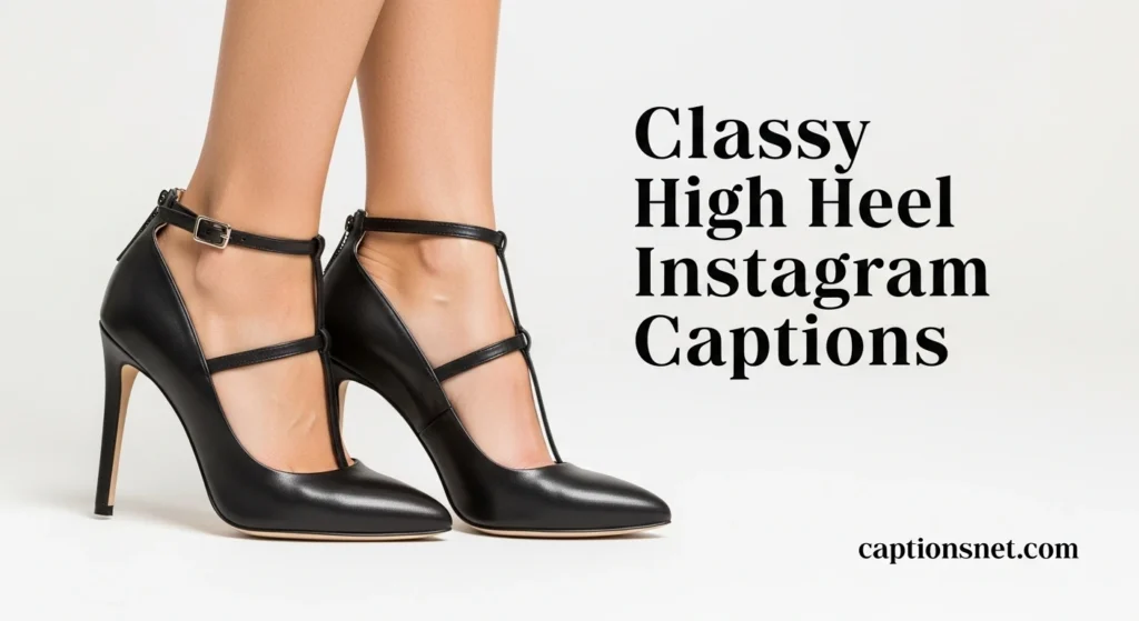 Classy High Heel Instagram Captions