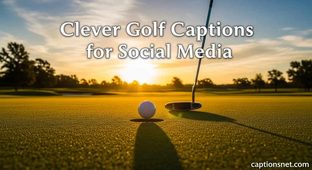 Clever Golf Captions for Social Media