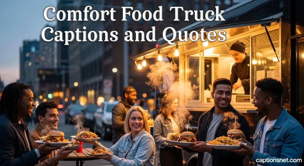 Comfort Food Truck Captions and Quotes