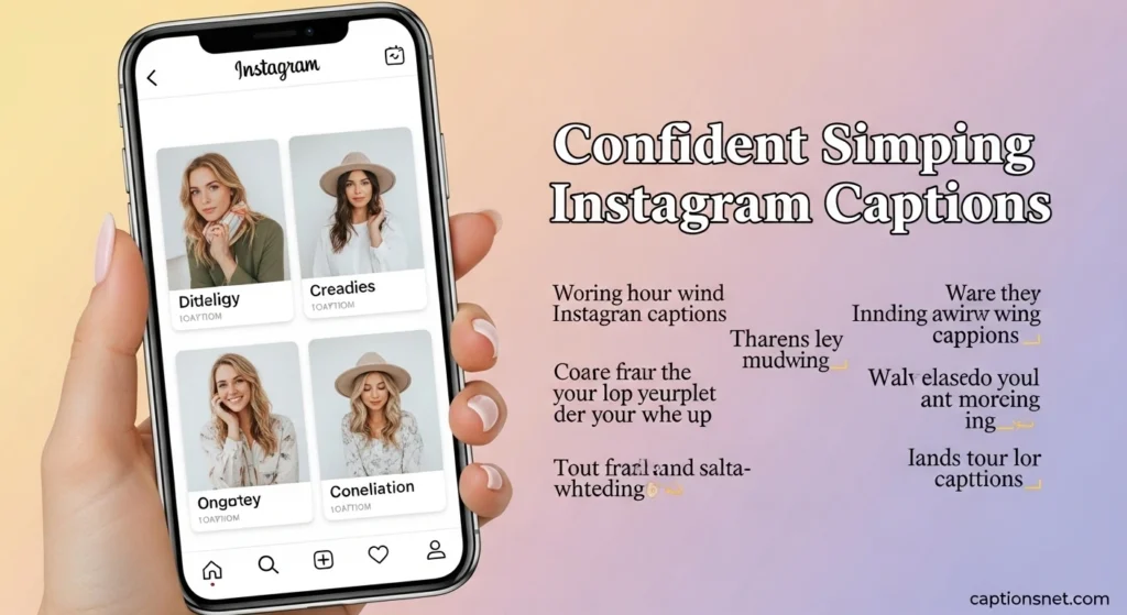 Confident Simping Instagram Captions