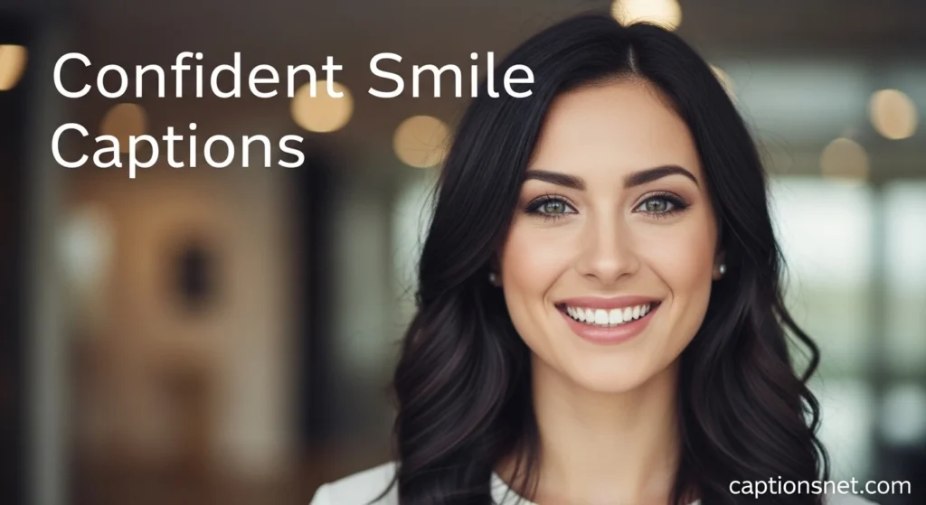 Confident Smile Captions
