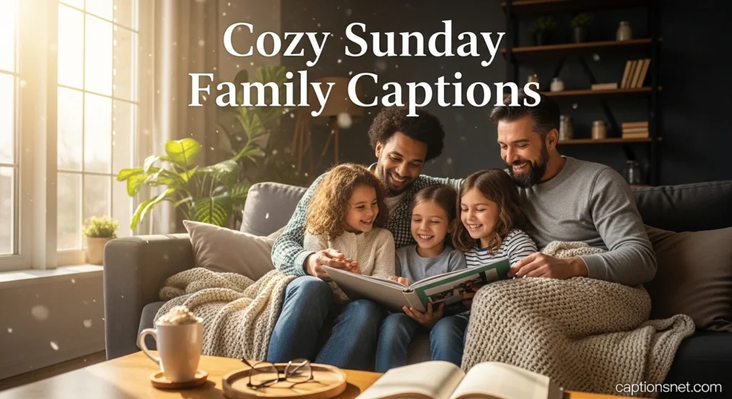 Cozy Sunday Family Captions