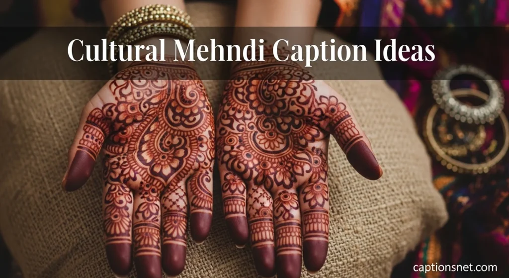 Cultural Mehndi Caption Ideas