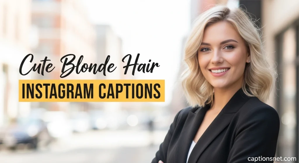 Cute Blonde Hair Instagram Captions
