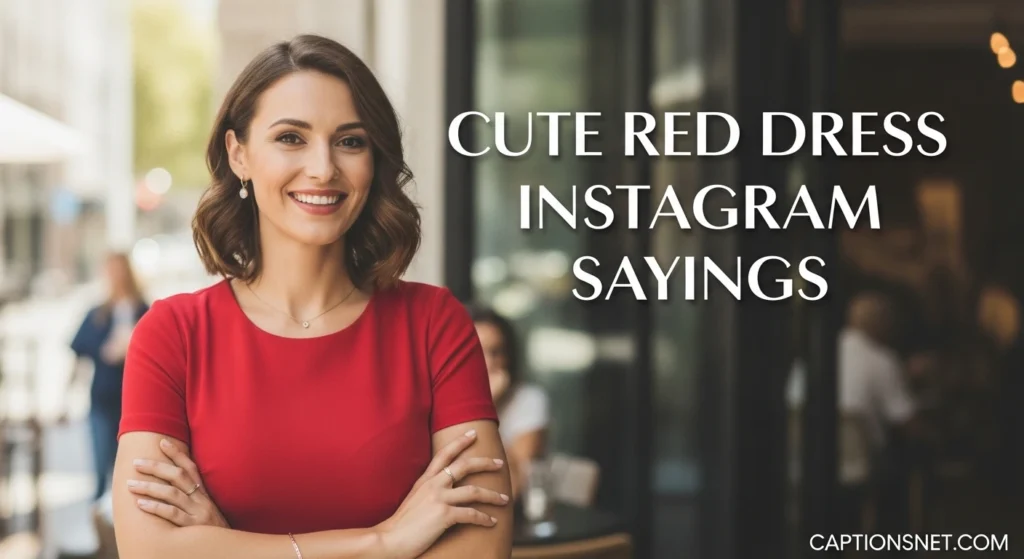 Cute Red Dress Instagram Sayings