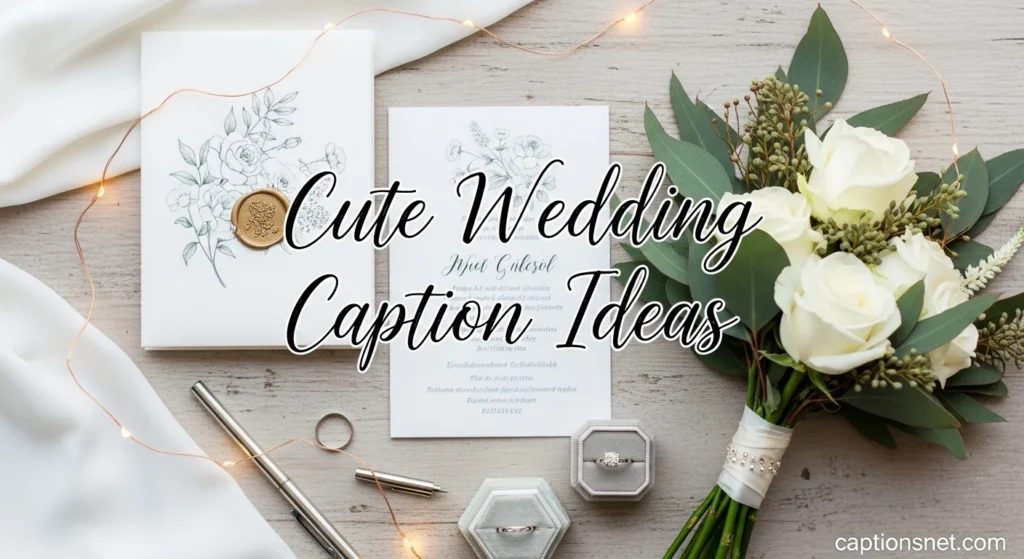 Cute Wedding Caption Ideas