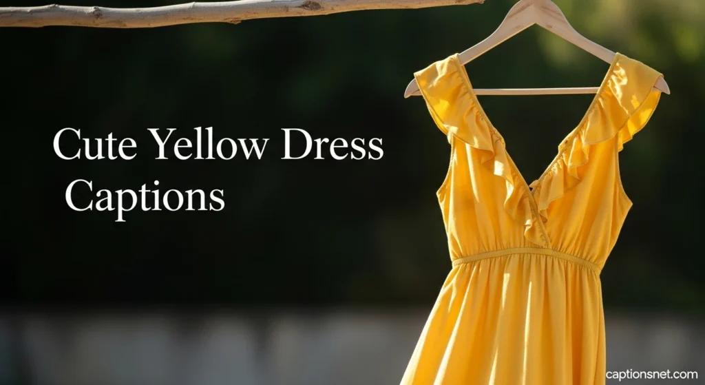 Cute Yellow Dress Captions