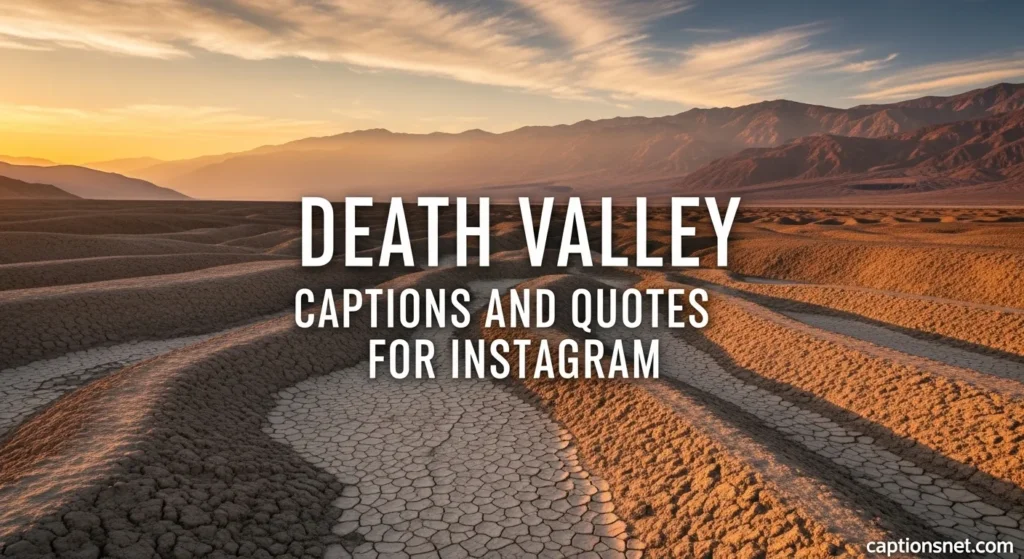 Death Valley Captions and Quotes for Instagram
