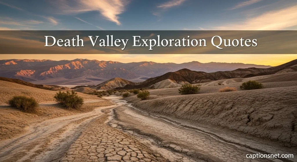 Death Valley Exploration Quotes