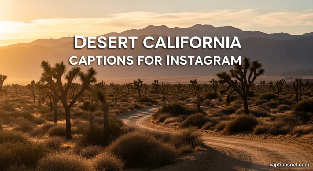 Desert California Captions for Instagram