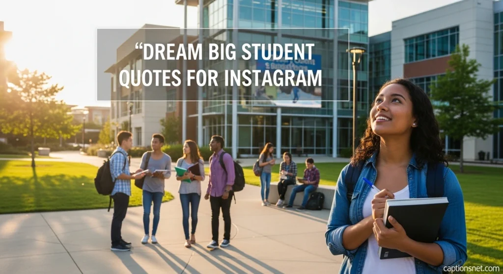 Dream Big Student Quotes for Instagram
