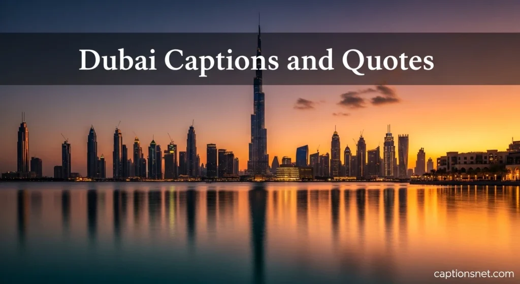dubai captions and quotes