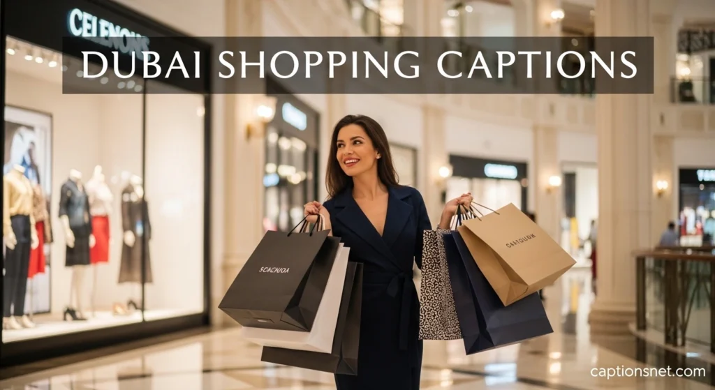Dubai Shopping Captions
