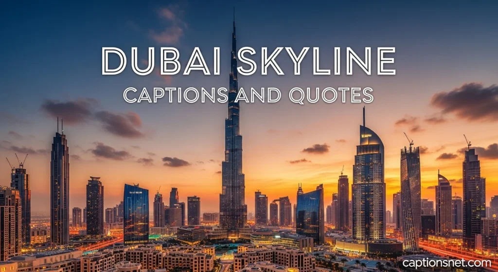 Dubai Skyline Captions and Quotes