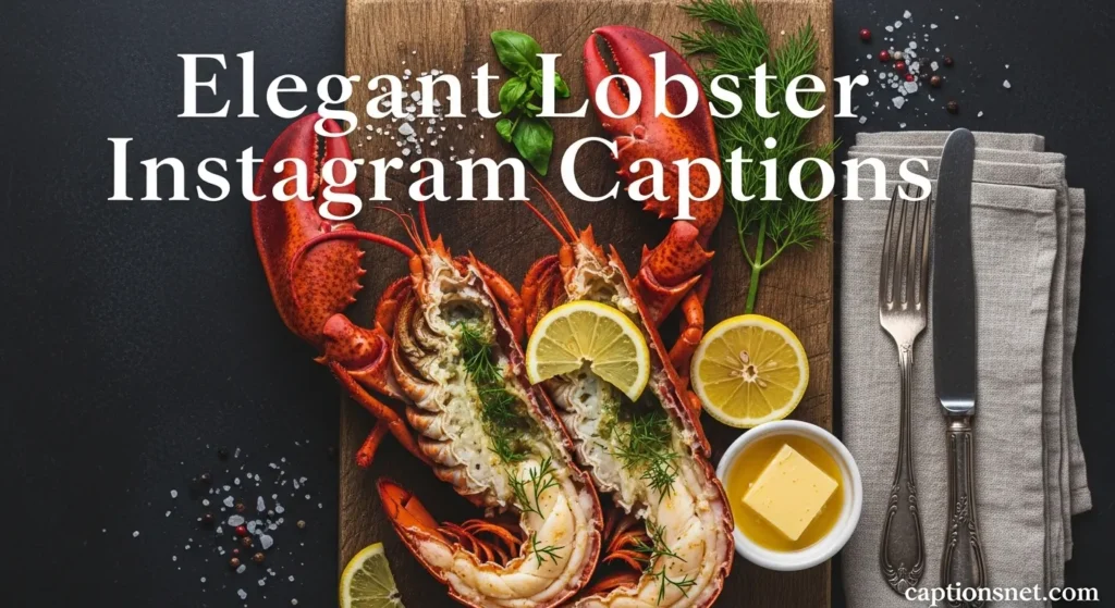 Elegant Lobster Instagram Captions