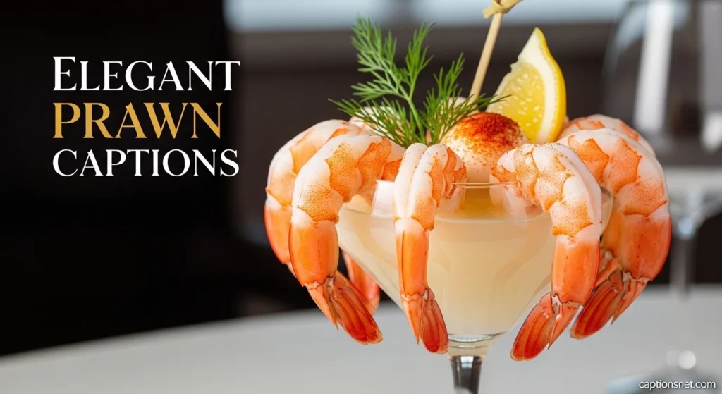 Elegant Prawn Captions