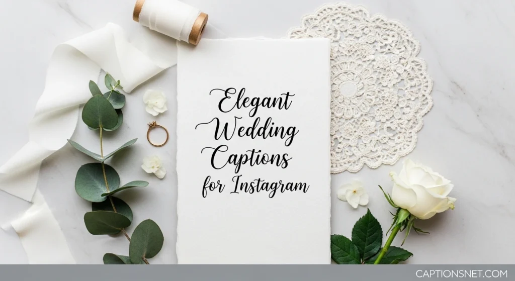 Elegant Wedding Captions for Instagram