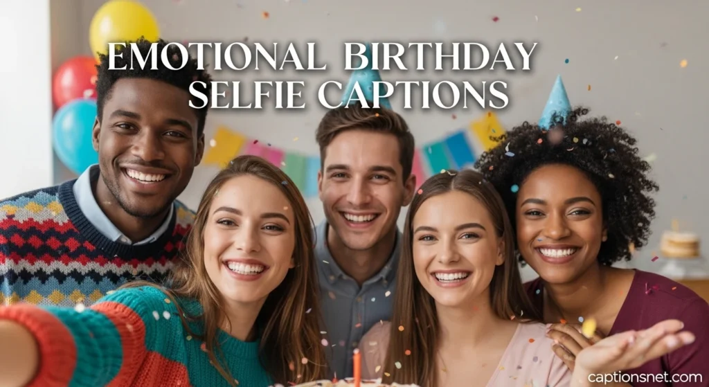 Emotional Birthday Selfie Captions
