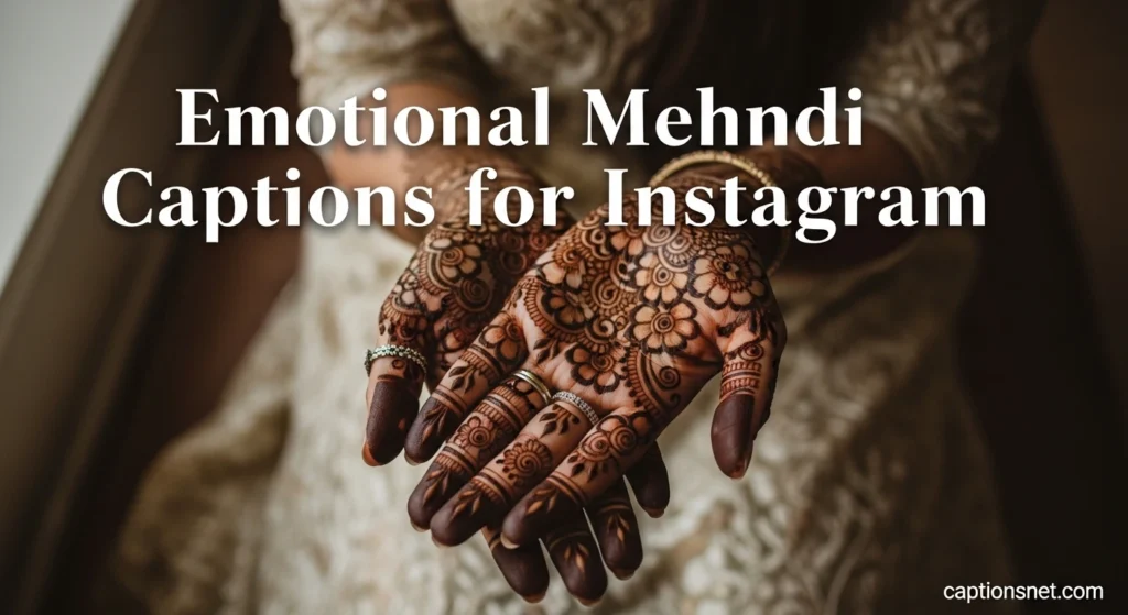 Emotional Mehndi Captions for Instagram