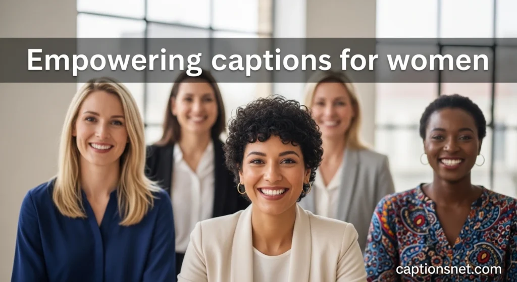 Empowering captions for women