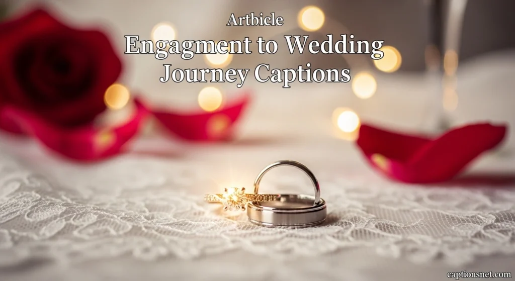 Engagement to Wedding Journey Captions