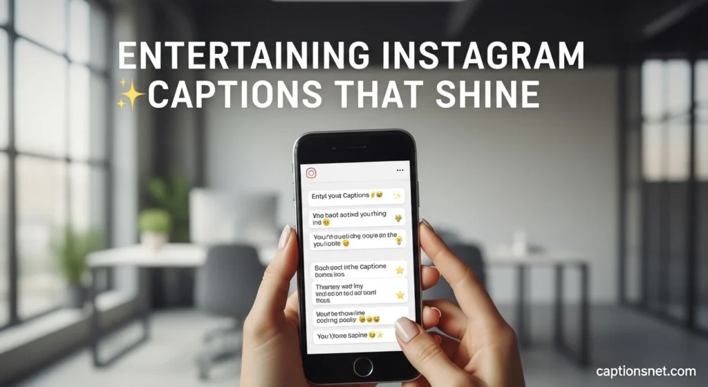 Entertaining Instagram Captions That Shine