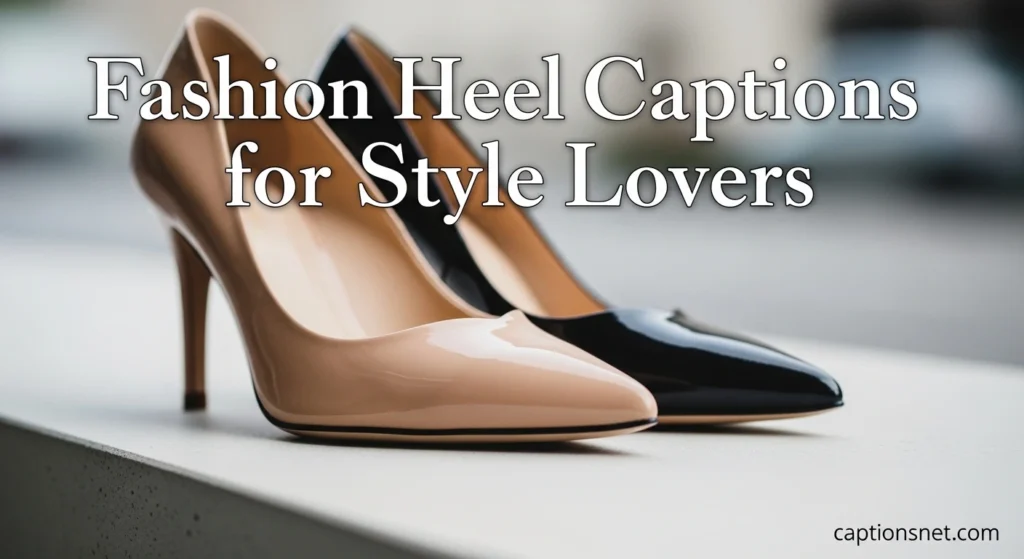 Fashion Heel Captions for Style Lovers