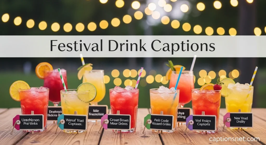 Festival Drink Captions