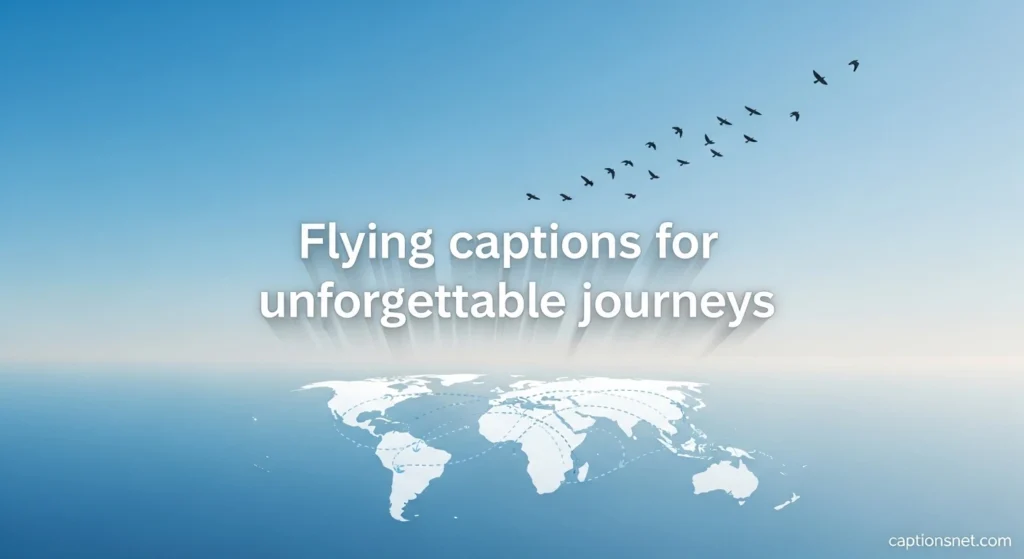 Flying captions for unforgettable journeys