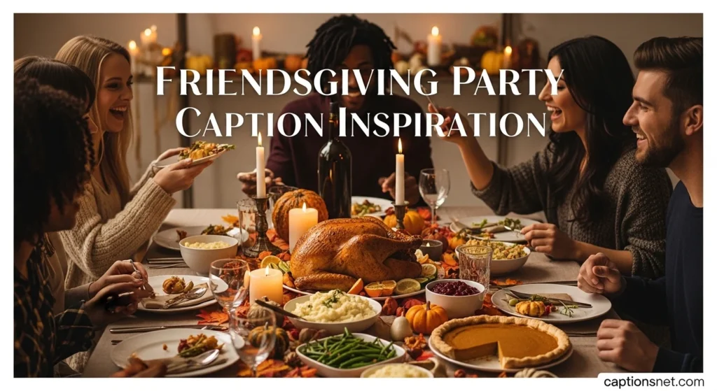 Friendsgiving Party Caption Inspiration