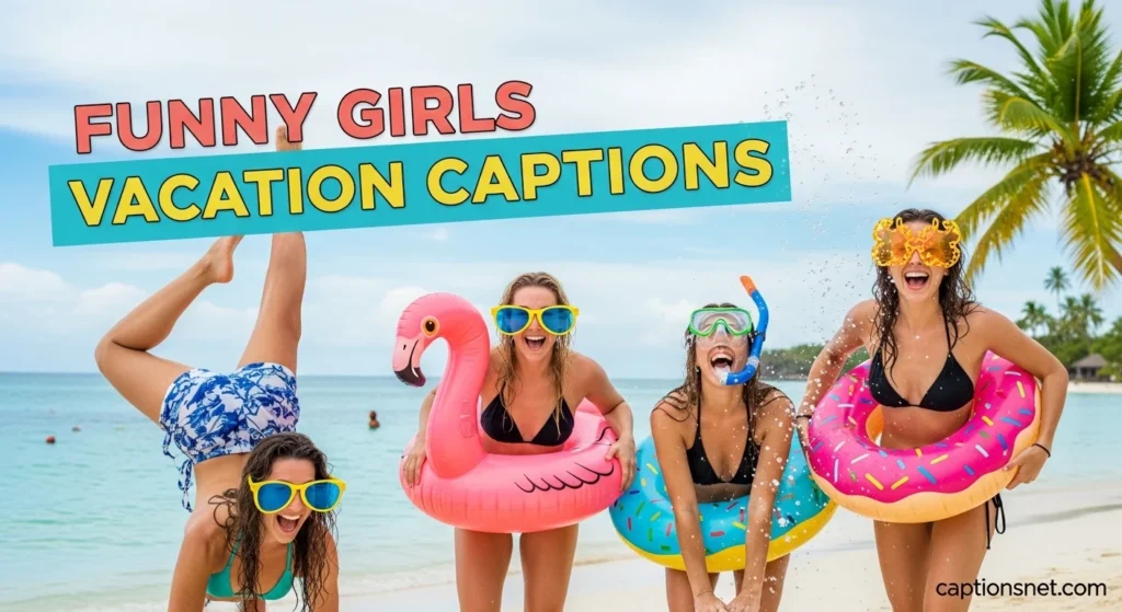 Funny Girls Vacation Captions