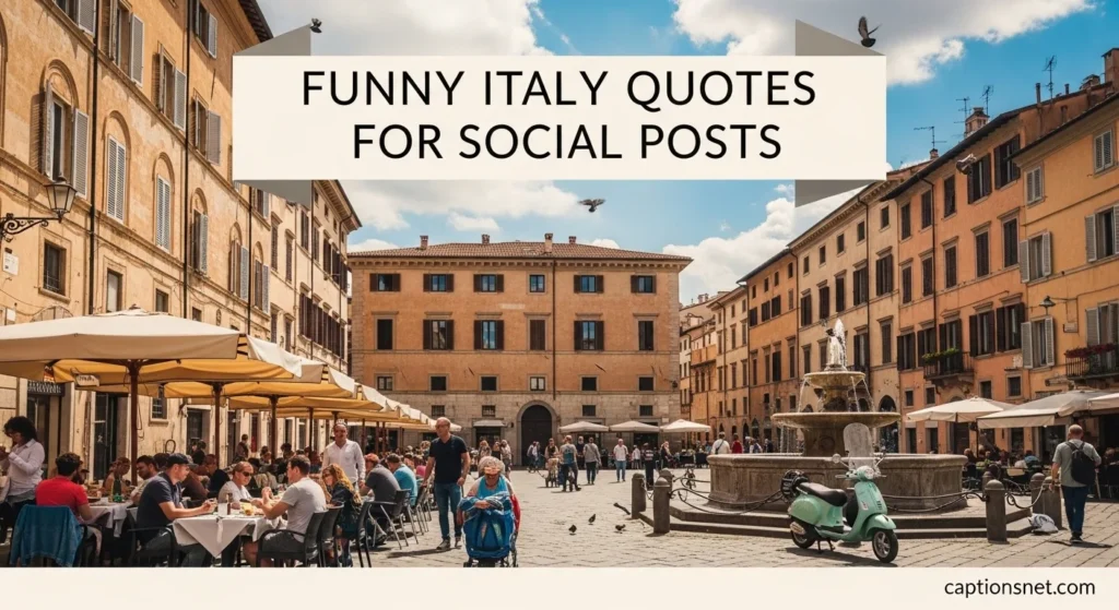 Funny Italy Quotes for Social Posts