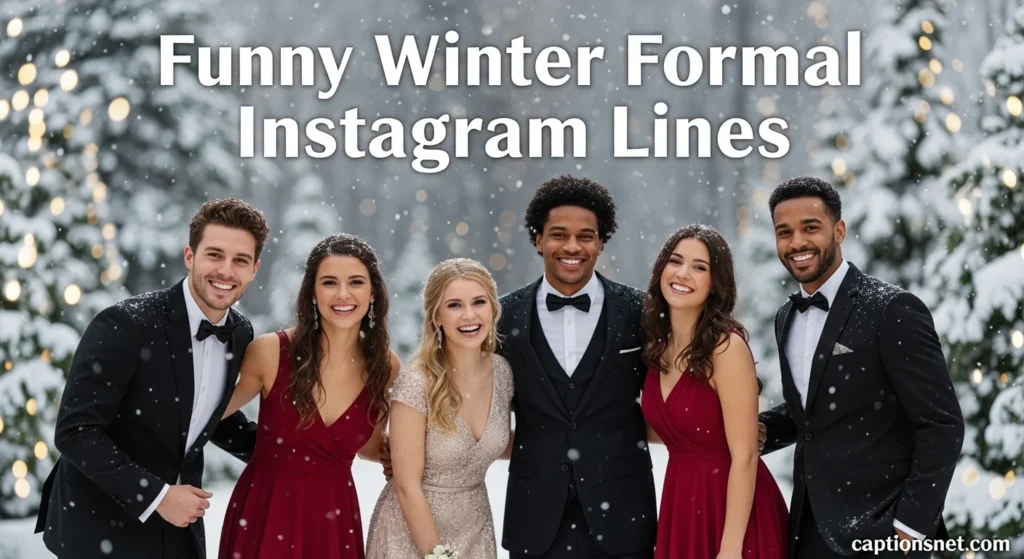 Funny Winter Formal Instagram Lines