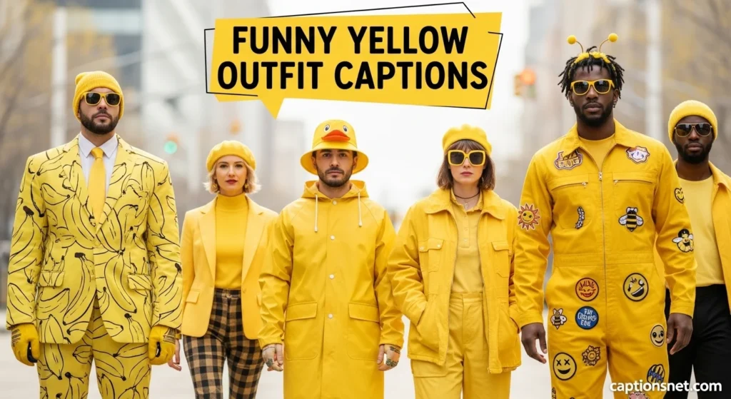 Funny Yellow Outfit Captions
