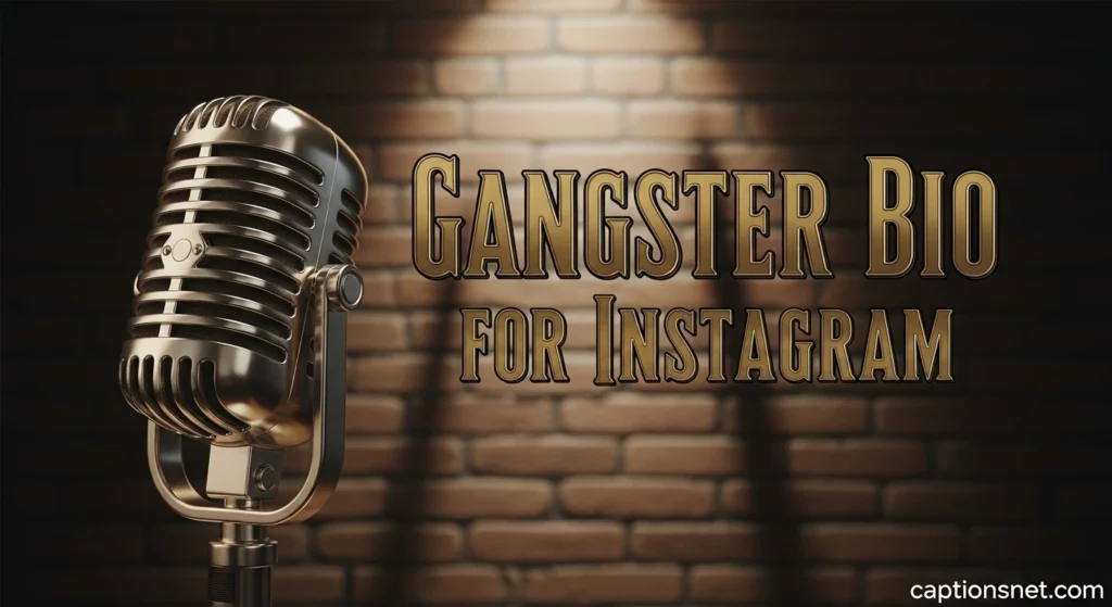 Gangster Bio for Instagram