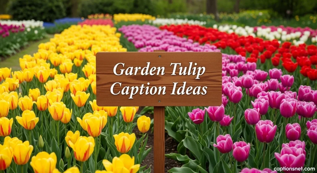 Garden Tulip Caption Ideas